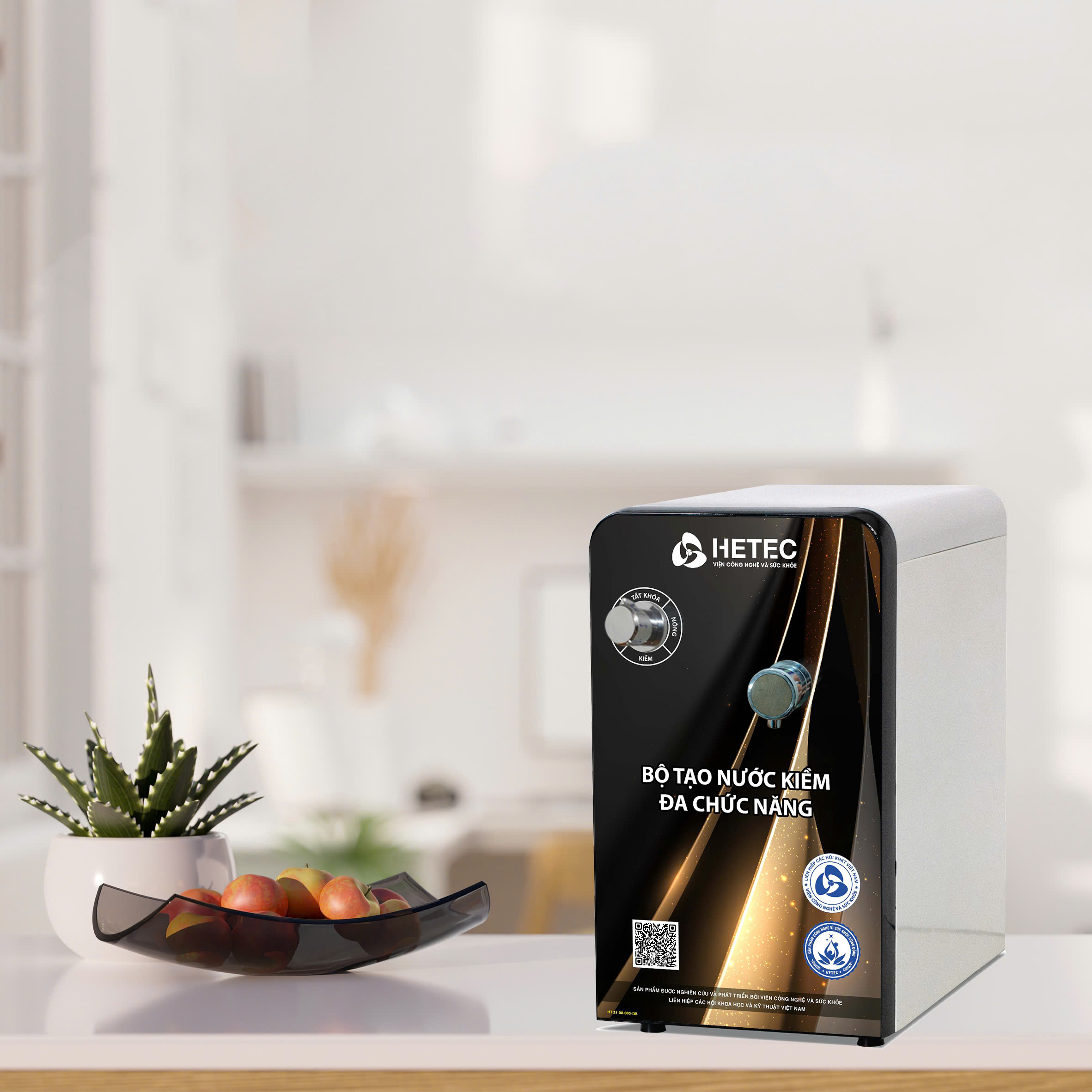 Bộ tạo nước hydrogen kiềm đa chức năng nhãn hiệu Hetec