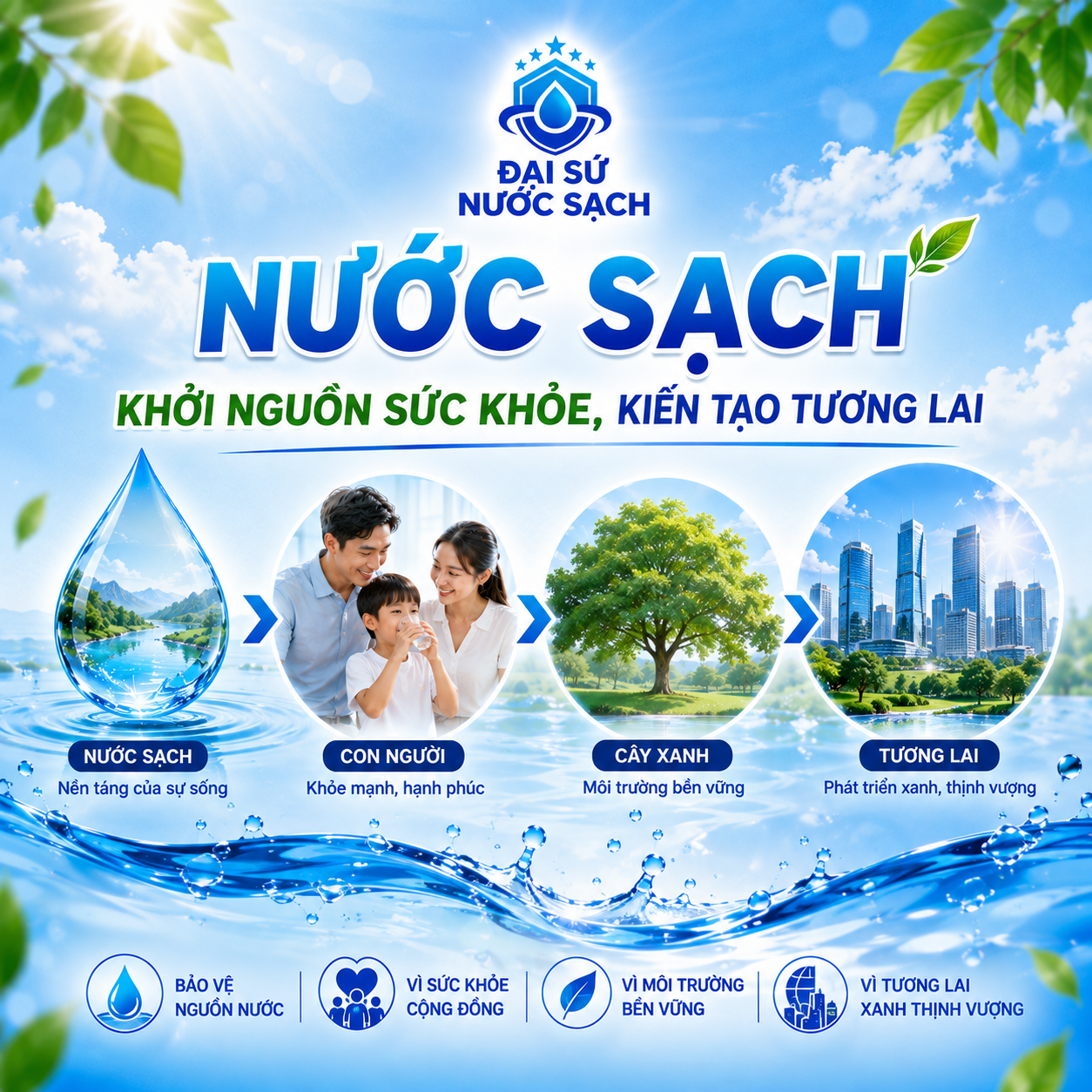 ĐẠI SỨ NƯỚC SẠCH – KẾT NỐI CÔNG NGHỆ, TRI THỨC VÀ TRÁCH NHIỆM VÌ SỨC KHỎE CỘNG ĐỒNG